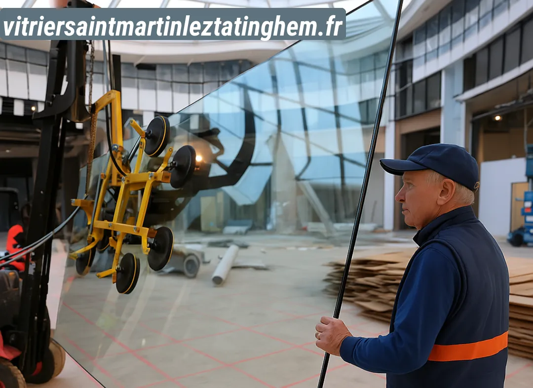 Remplacement de vitrine magasin Saint-Martin-lez-Tatinghem